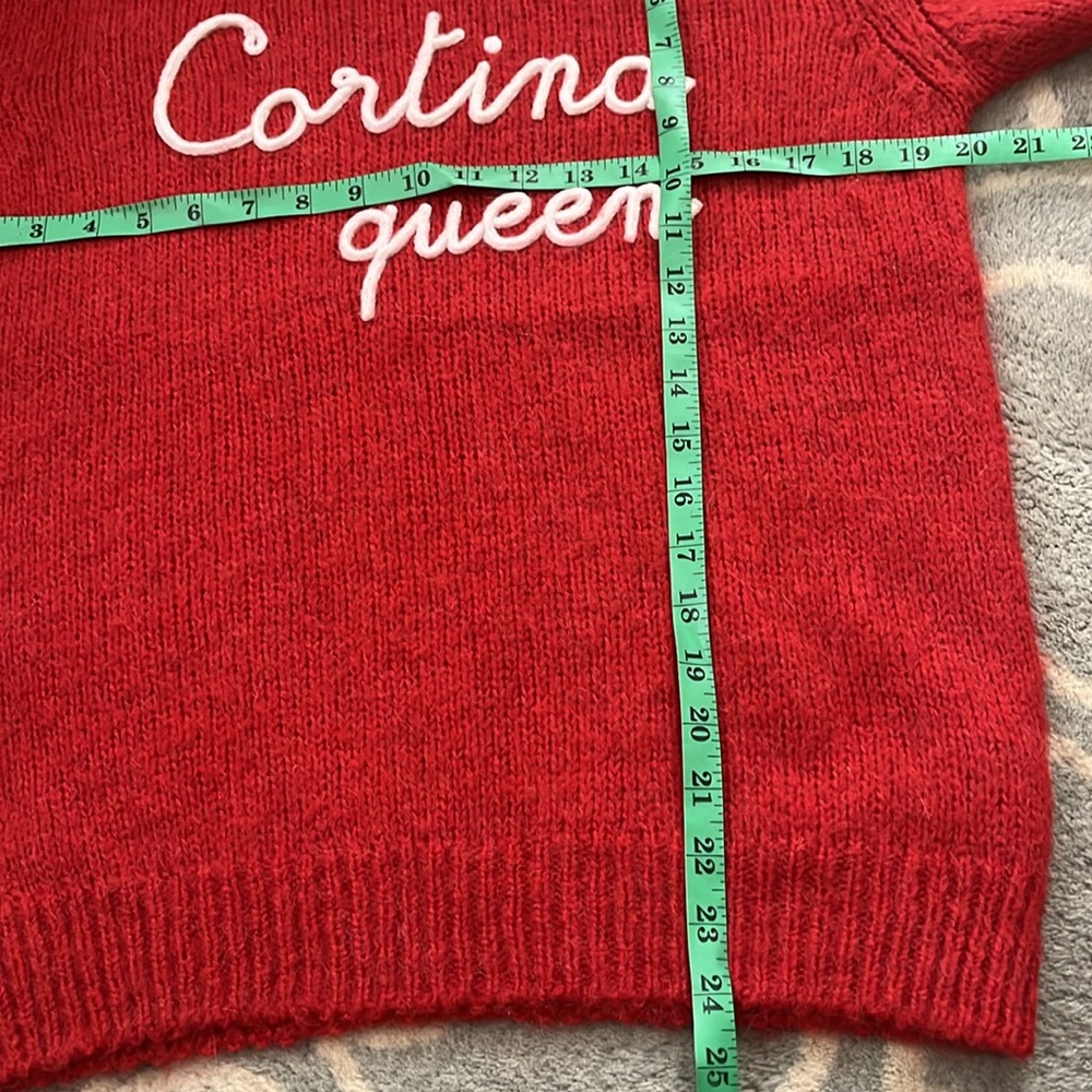 MC2 Saint Barth Red Crew Neck Sweater Vibrant Knit Casual - Picture 11 of 11